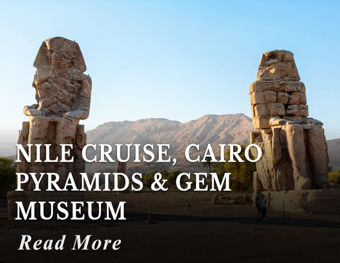 Nile Cruise, Cairo Pyramids and GEM Museum